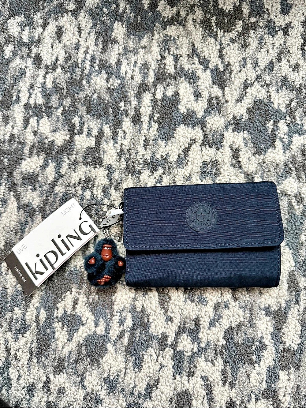 Kipling Pixi Medium Organizer Wallet in Blue NWT